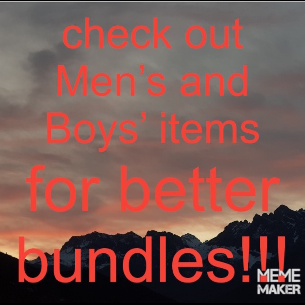 Check out My Men’s and Boys’ sections